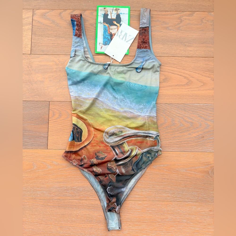 Zara one piece mesh bodysuit